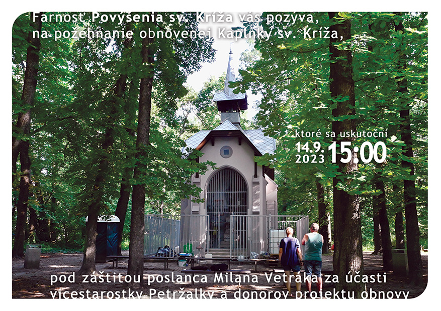 Požehnanie Kaplnky povýšenia sv. kríža